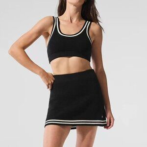 Alo Yoga color-block casual athletic tennis knit sportswear, size S